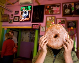 One of the exceptional offerings at Voodoo Doughnut